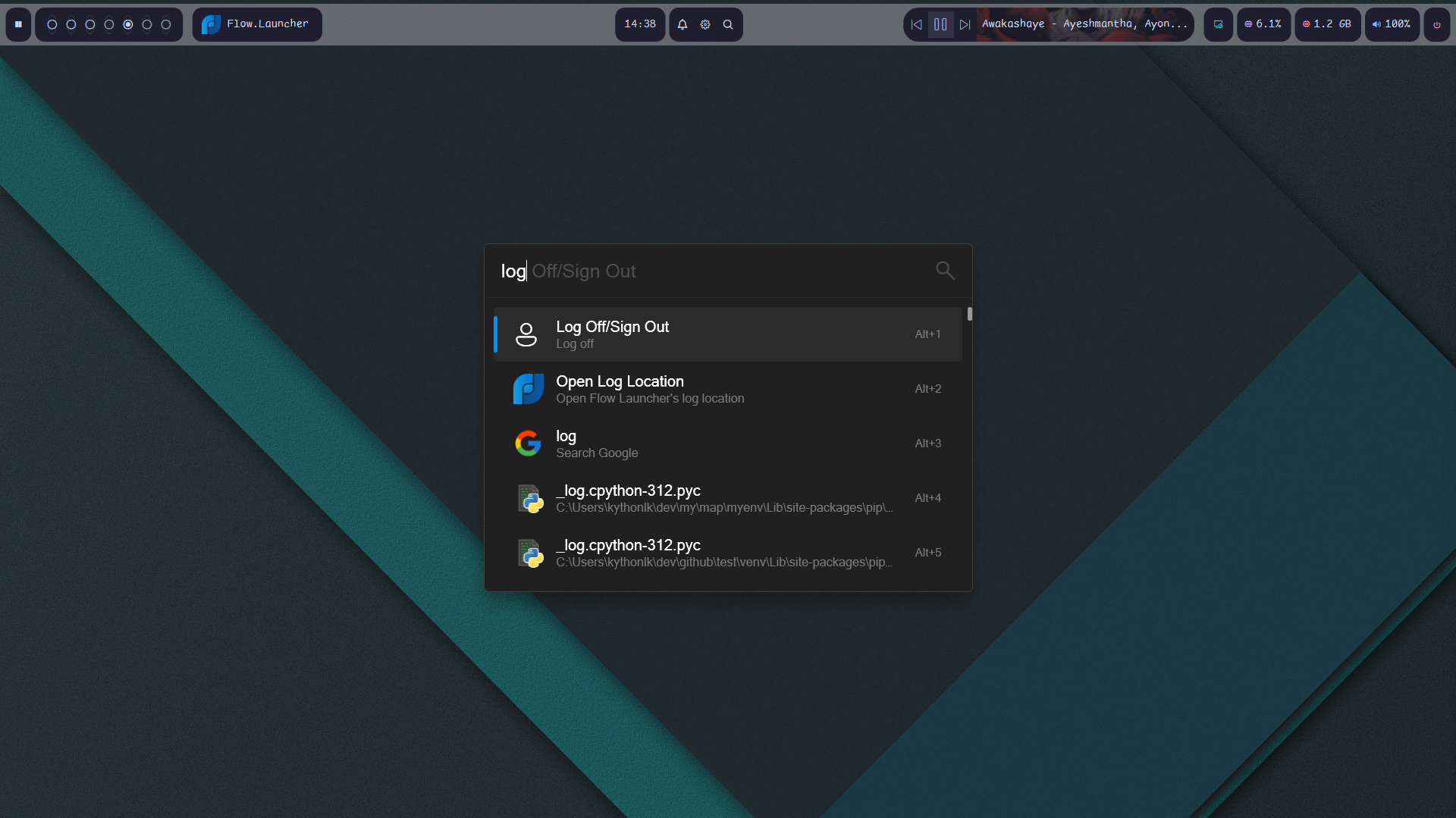 Rofi Like launcher for windows